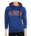 2012 guess veste mode hoodie mot haut bleu